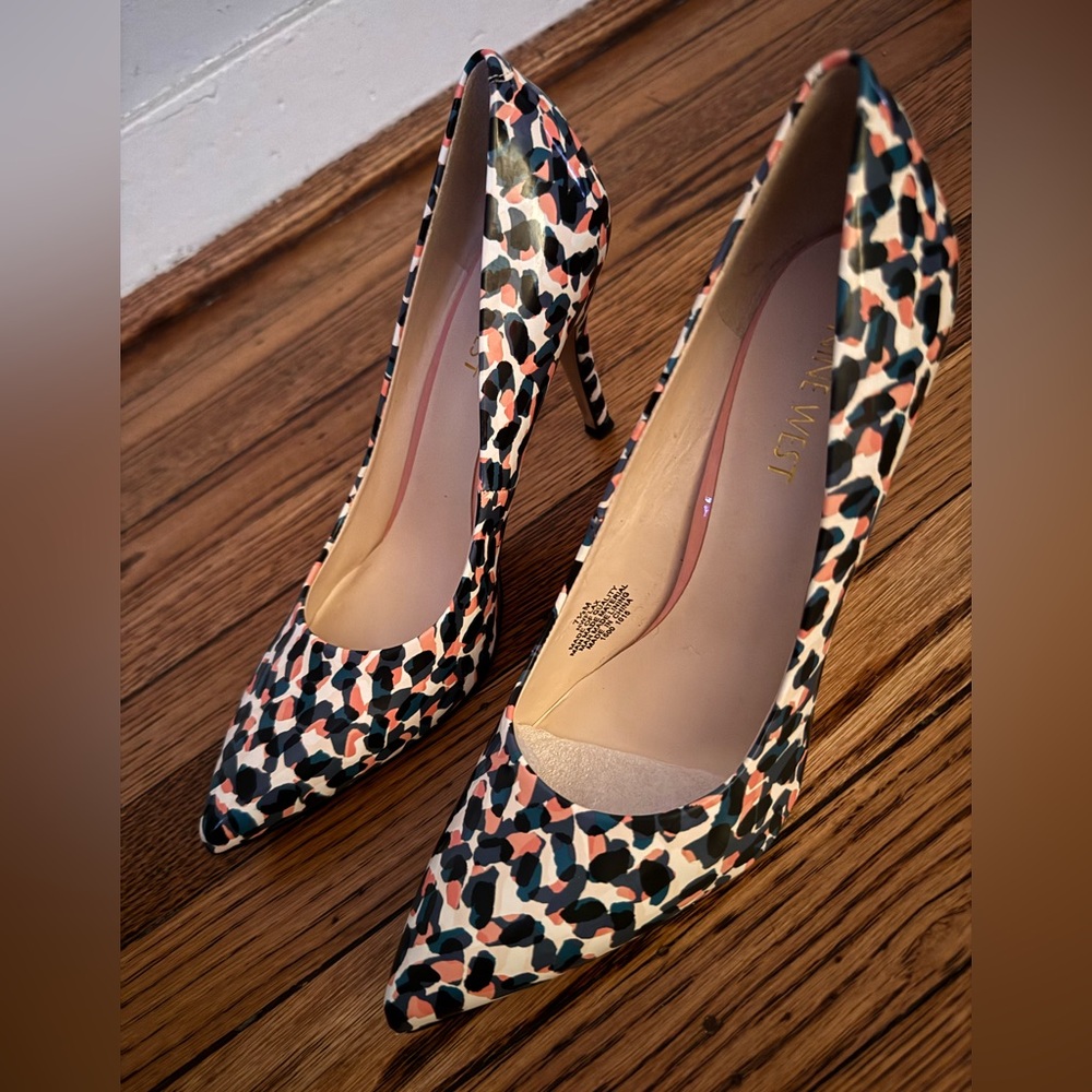 Nine West Multicolor Patterned Women's Heels